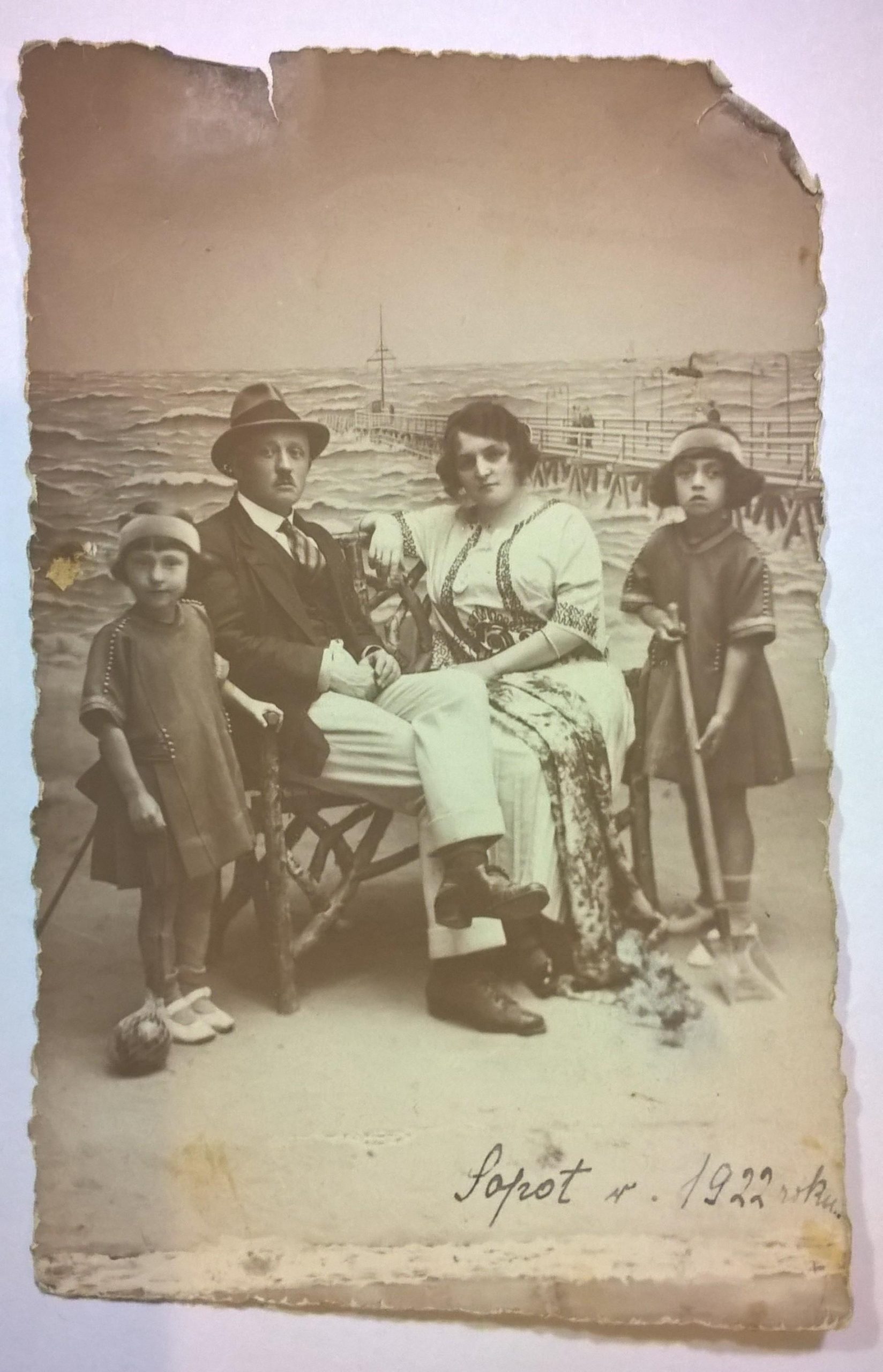 Zdjęcie pocztówkowe - Sopot w 1922 roku