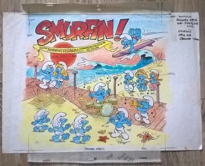 Projekt animacyjny na papierze - SMURFIN! 10th ANNIVERSARY COMMEMORATION ALBUM – Album z okazji 10-lecia – SMERFY