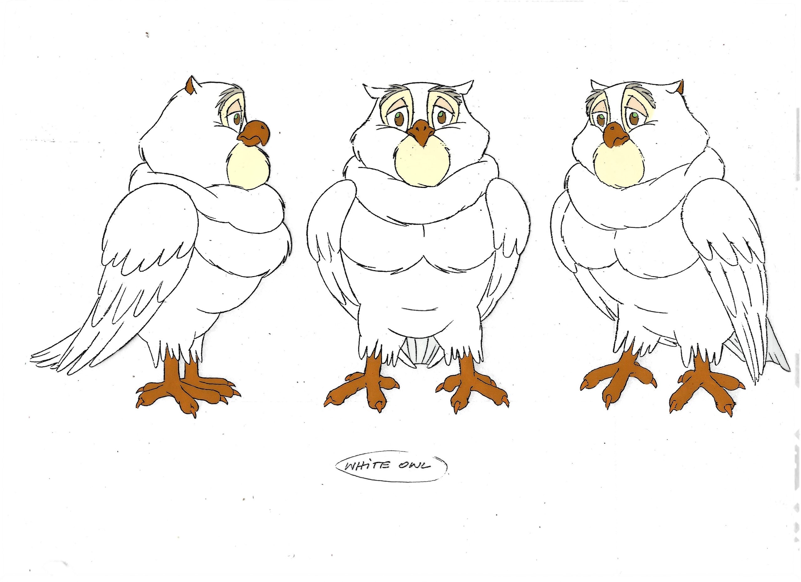 Folia animacyjna z bajki „KHINDA The Golden Princess” WHITE OWL – „KHINDA-Złota Księżniczka” – BIAŁA SOWA