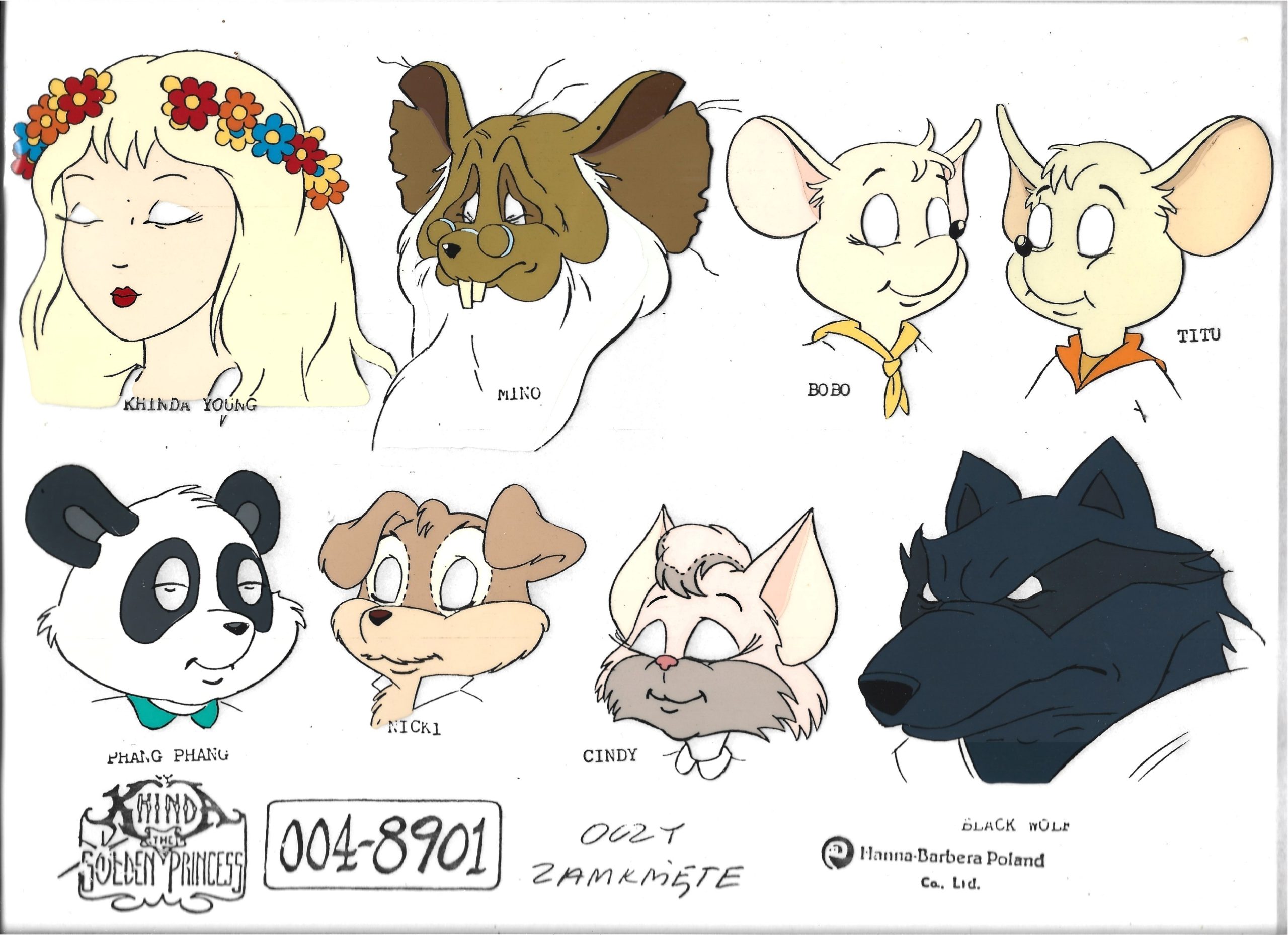 Folia animacyjna z bajki „KHINDA The Golden Princess” – „KHINDA-Złota Księżniczka” - OCZY ZAMKNIĘTE