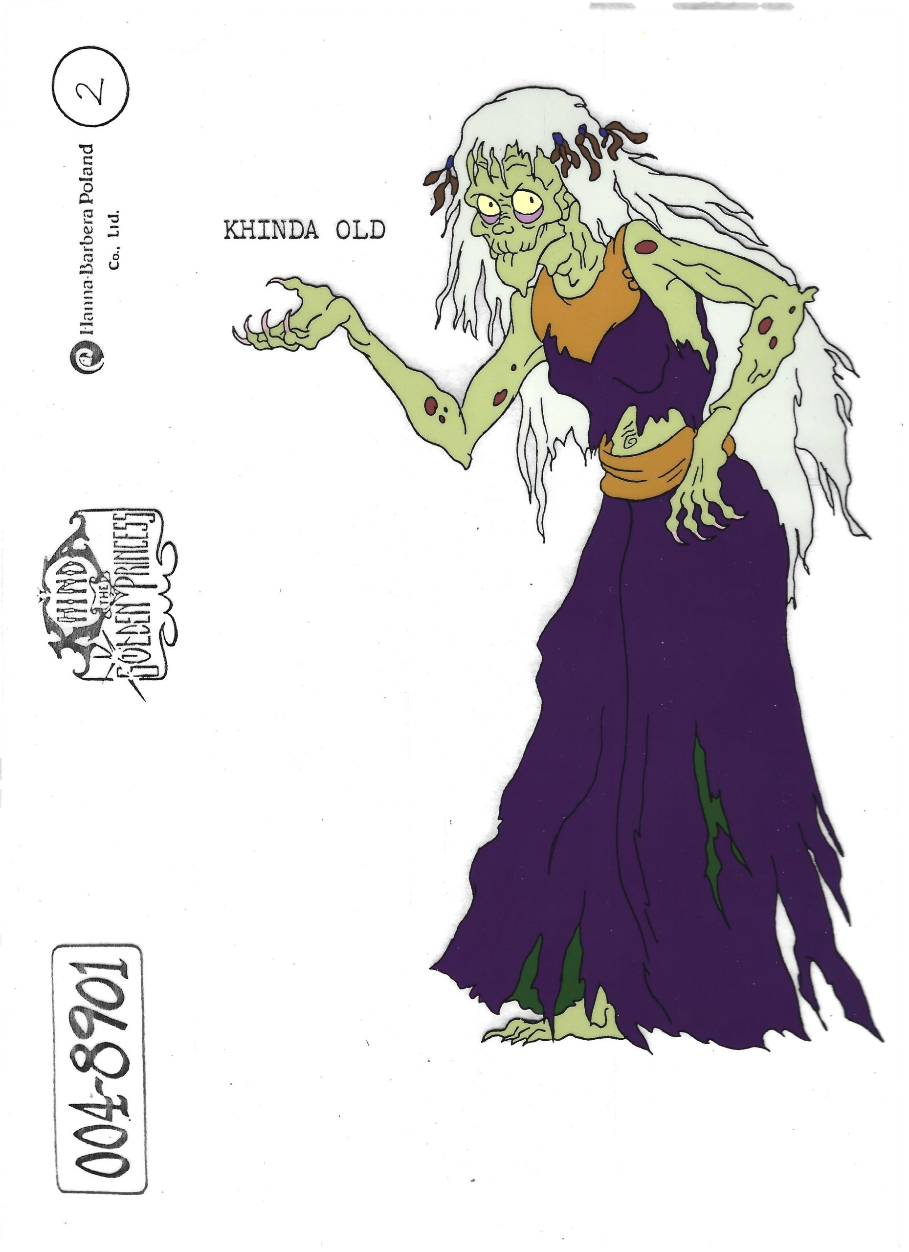 Folia animacyjna z bajki „KHINDA The Golden Princess” KHINDA OLD – „KHINDA-Złota Księżniczka” – STARA KHINDA