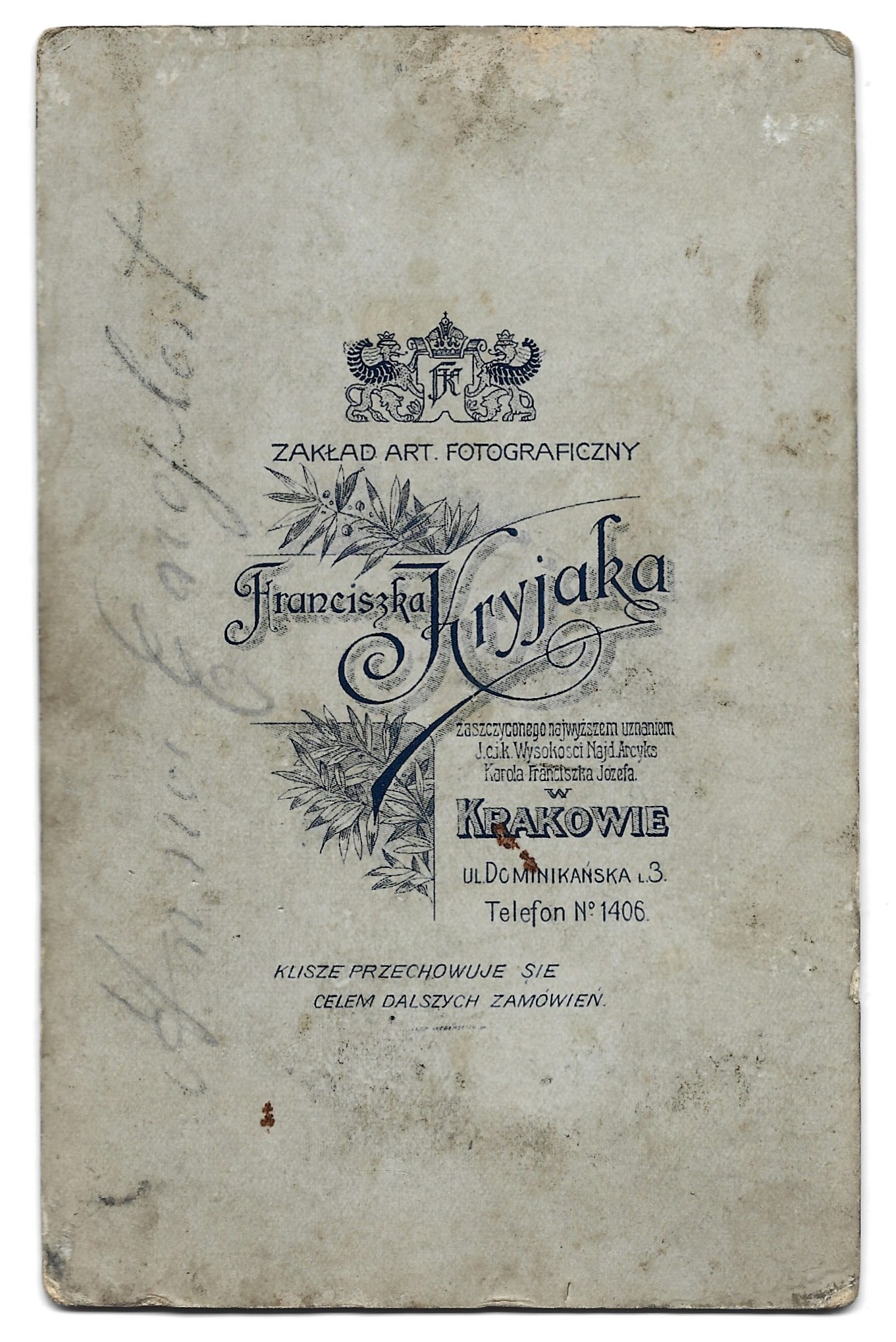 Stare zdjęcie żołnierza - fot. Fr. Kryjak, Kraków