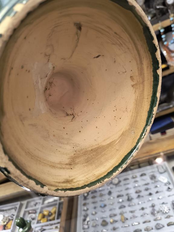 Duży dzban ceramiczny zielony