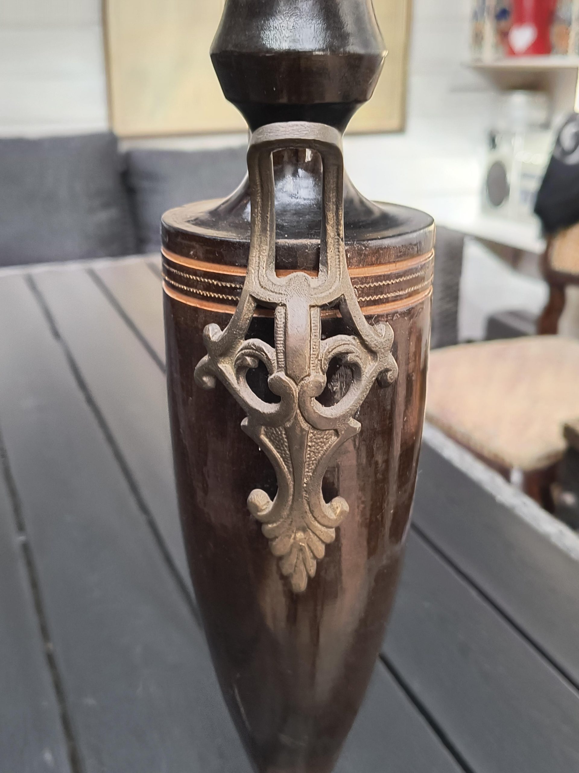 Drewniana podstawa lampy