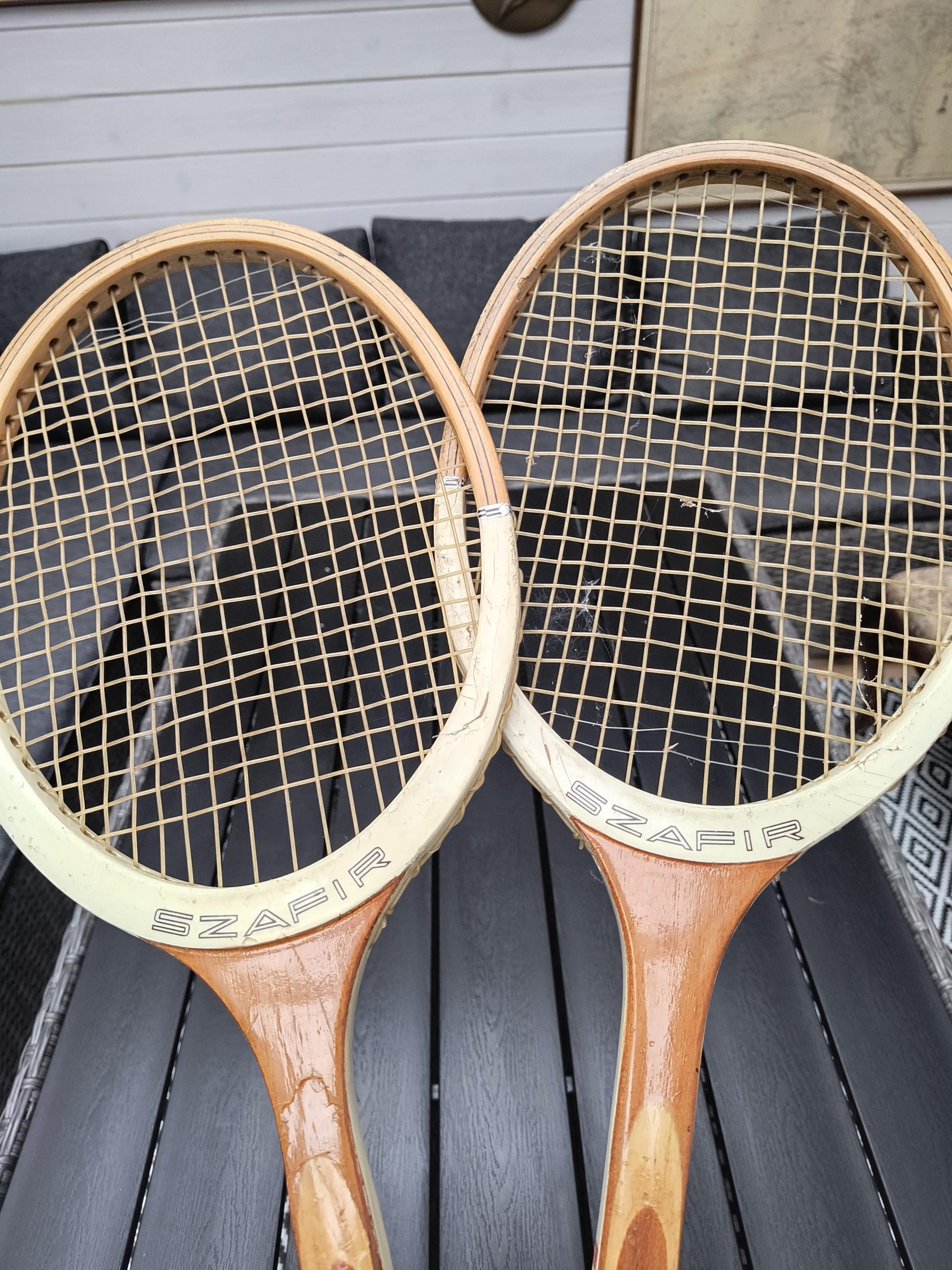 Drewniane rakiety do tenisa SZAFIR - Polsport