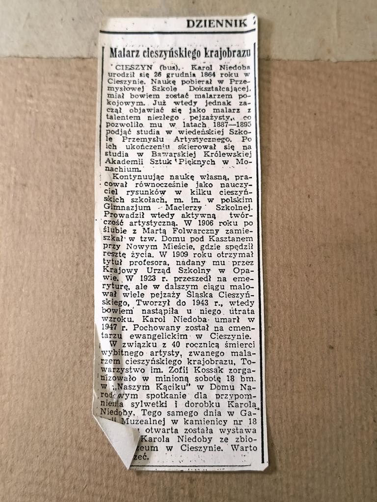 Obraz: Ustroń – pejzaż, Karol Niedoba