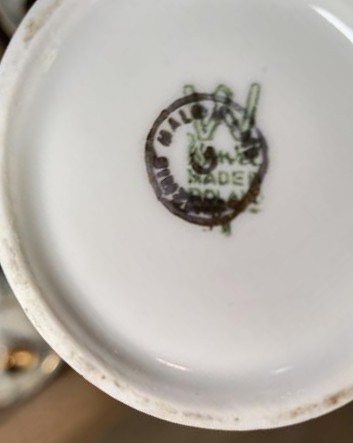 Zestaw porcelanowy WAWEL - ręcznie malowany