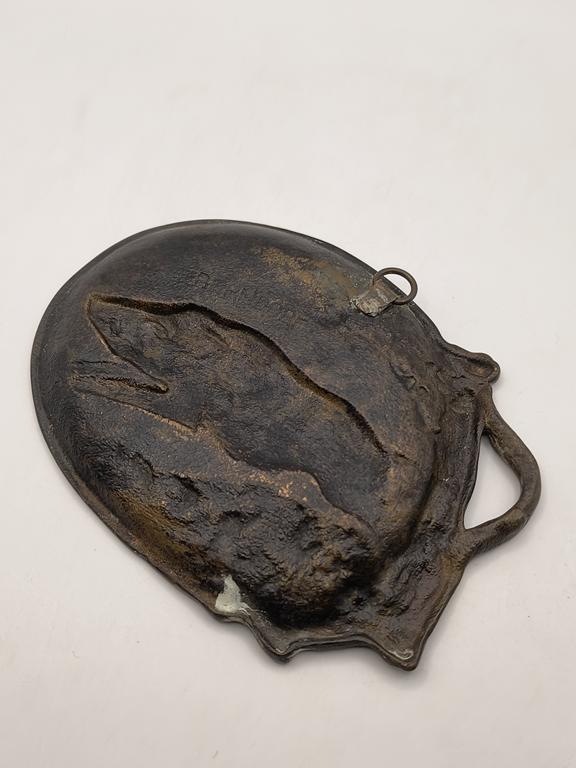 Plakieta z brązu z motywem myśliwskim - BERNDORF