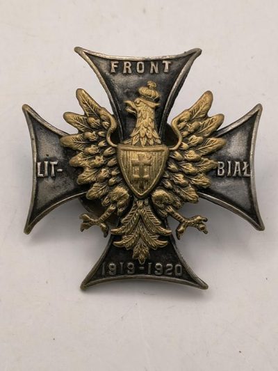 Oryginalna odznaka pamiątkowa - Front Litewsko-Białoruski - 1921, II RP