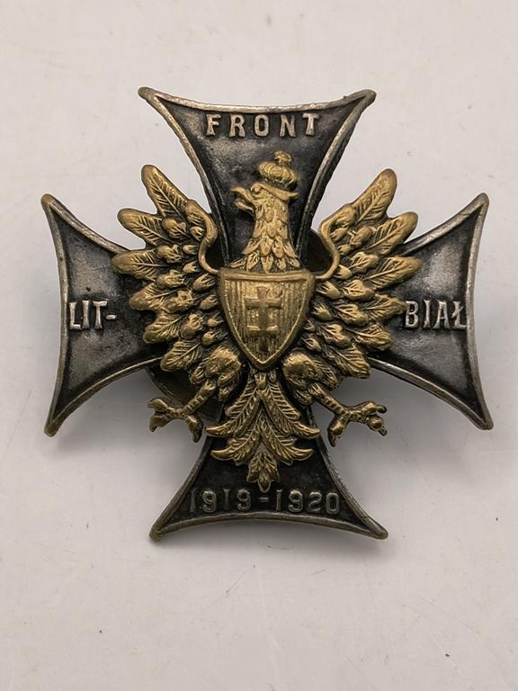 Oryginalna odznaka pamiątkowa - Front Litewsko-Białoruski - 1921, II RP
