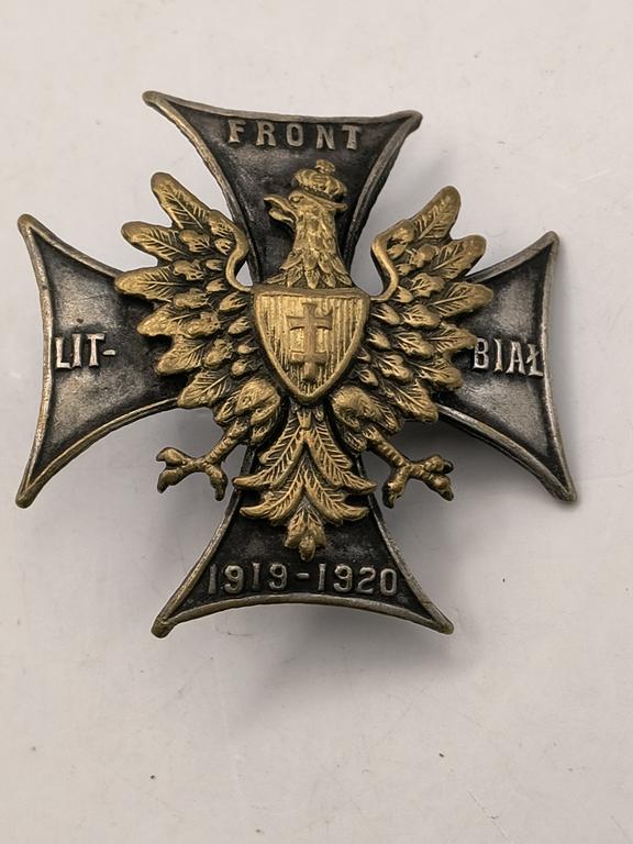 Oryginalna odznaka pamiątkowa - Front Litewsko-Białoruski - 1921, II RP