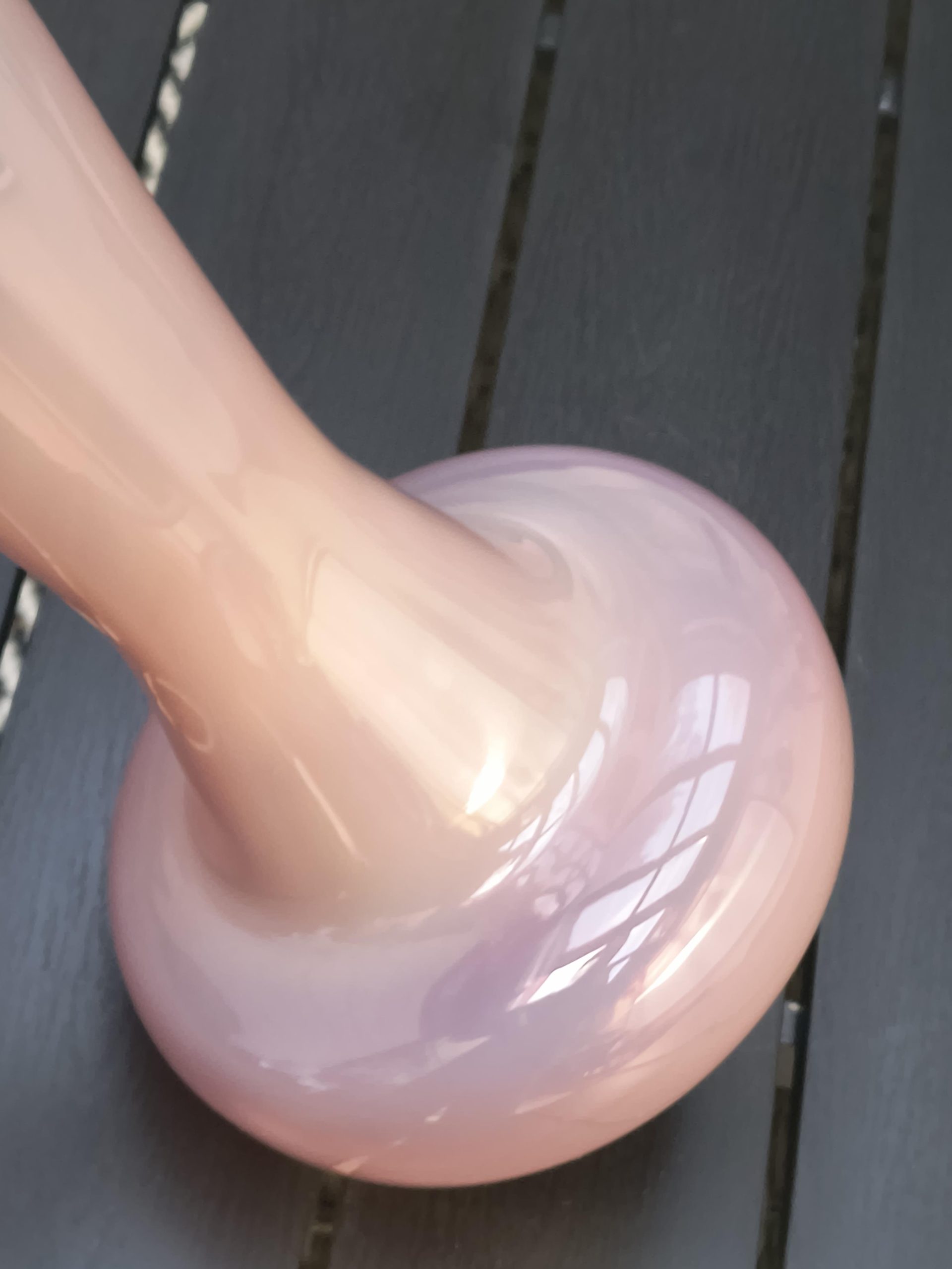 Wazon szklany różowy HERKULES - Huta Szkła SUDETY