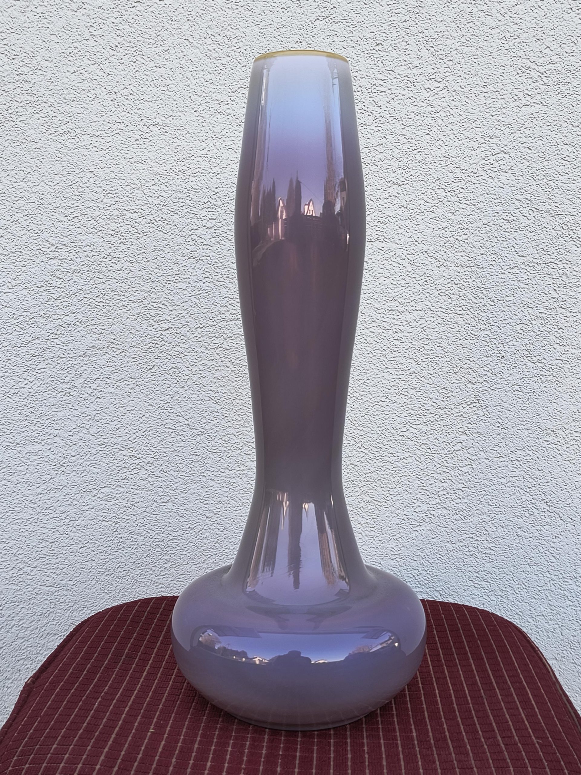 Wazon szklany różowy HERKULES - Huta Szkła SUDETY