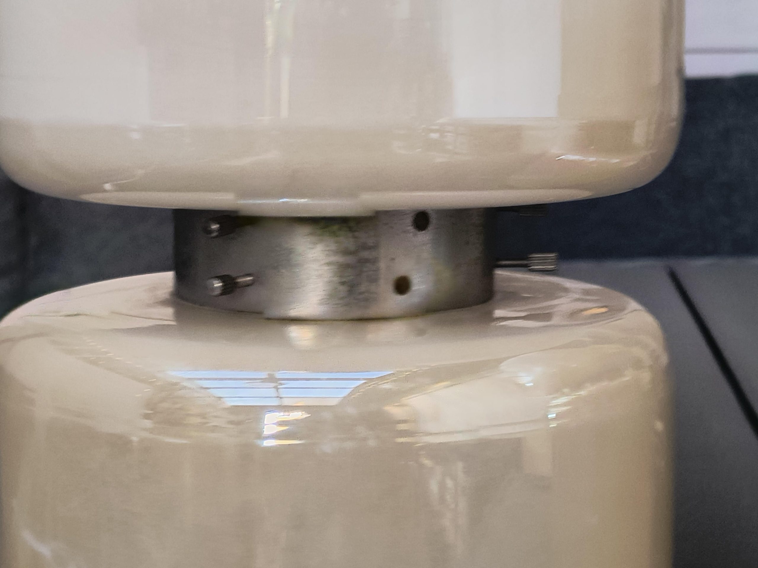 Zestaw szklanych lamp - VITROPOL, Białystok - PRL