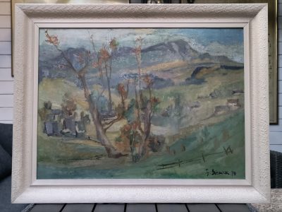 Obraz "Deszcz na Orawie" Ignacy Bieniek, 1978 r.