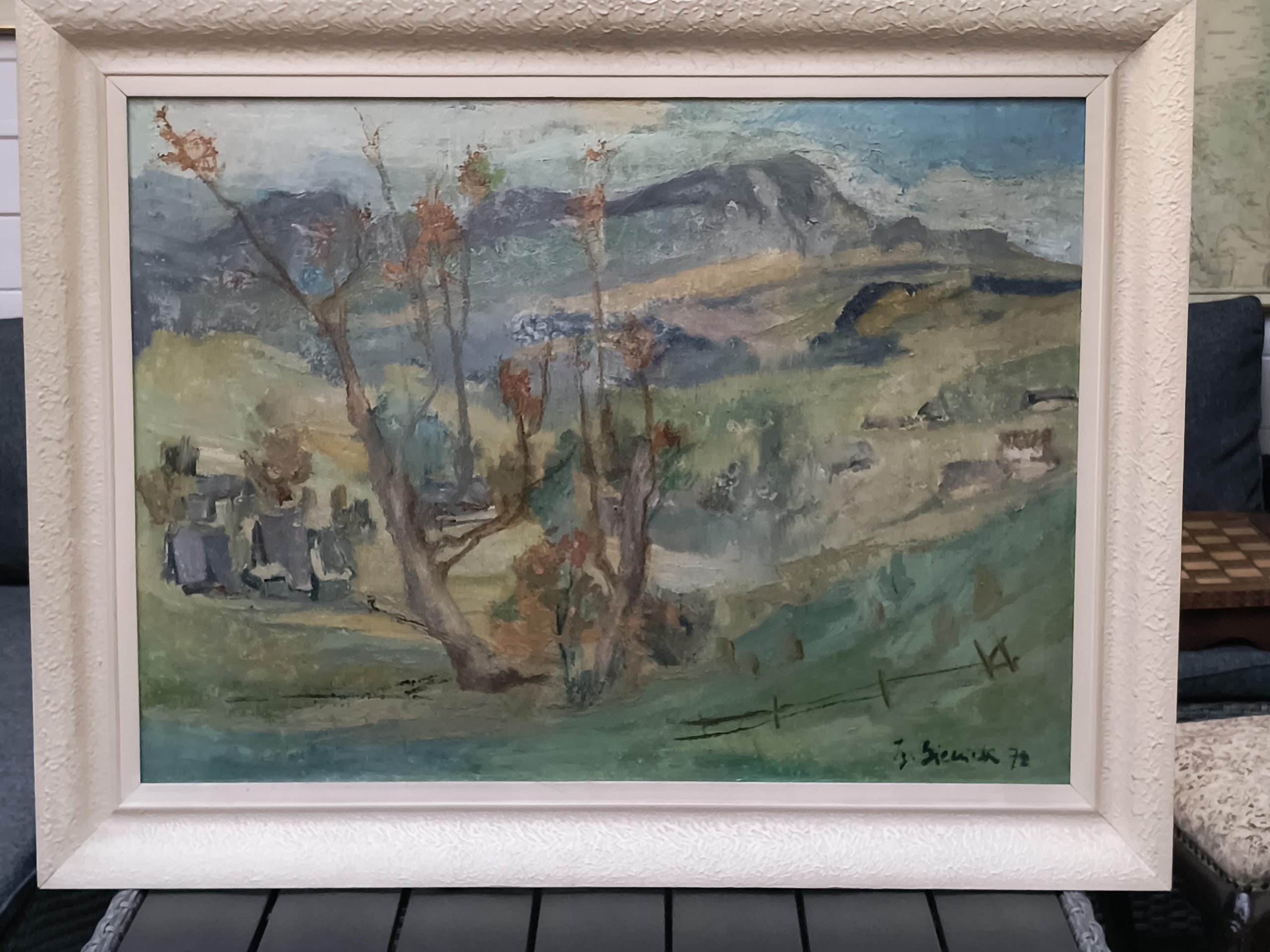 Obraz "Deszcz na Orawie" Ignacy Bieniek, 1978 r.