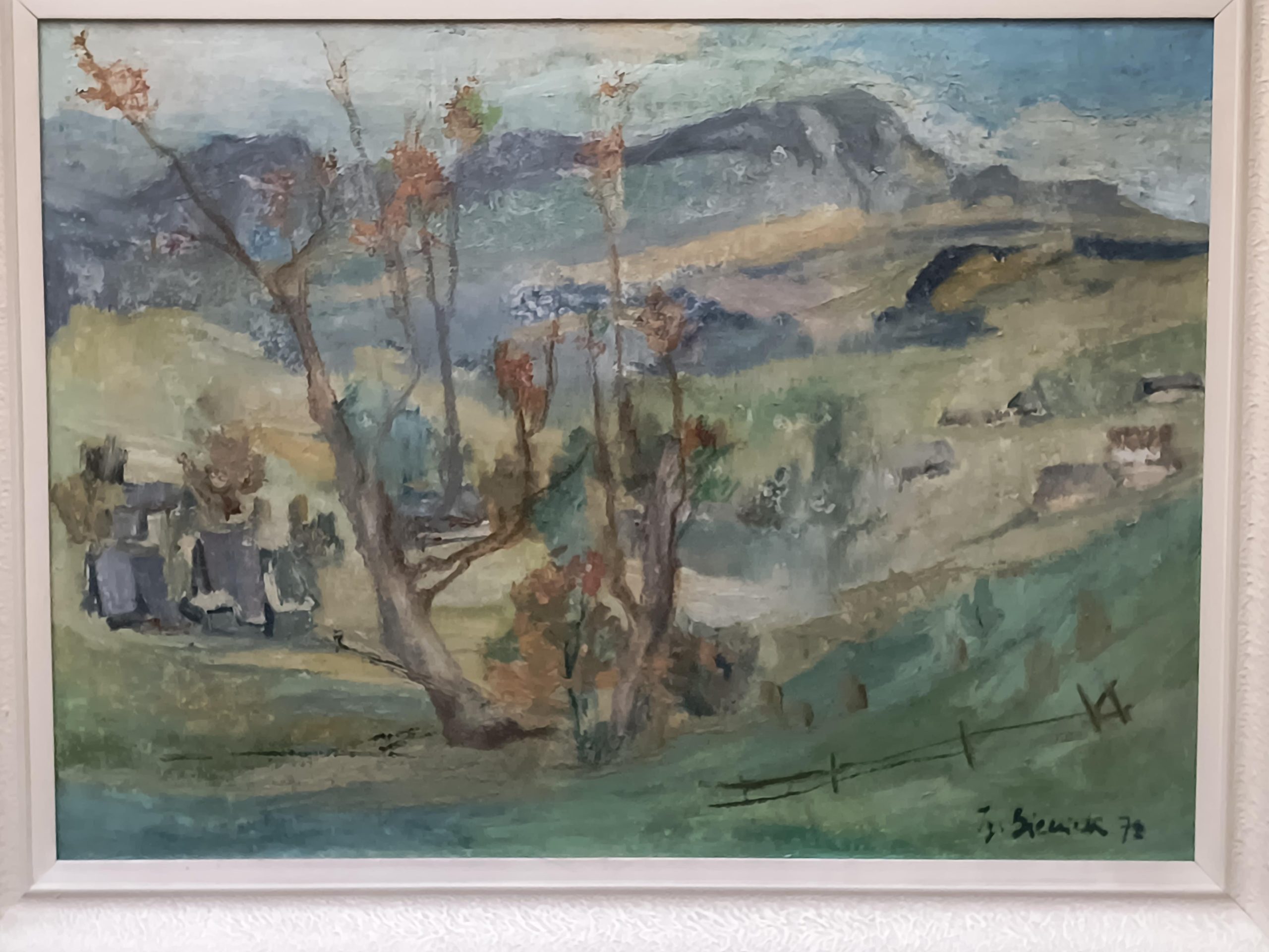 Obraz "Deszcz na Orawie" Ignacy Bieniek, 1978 r.