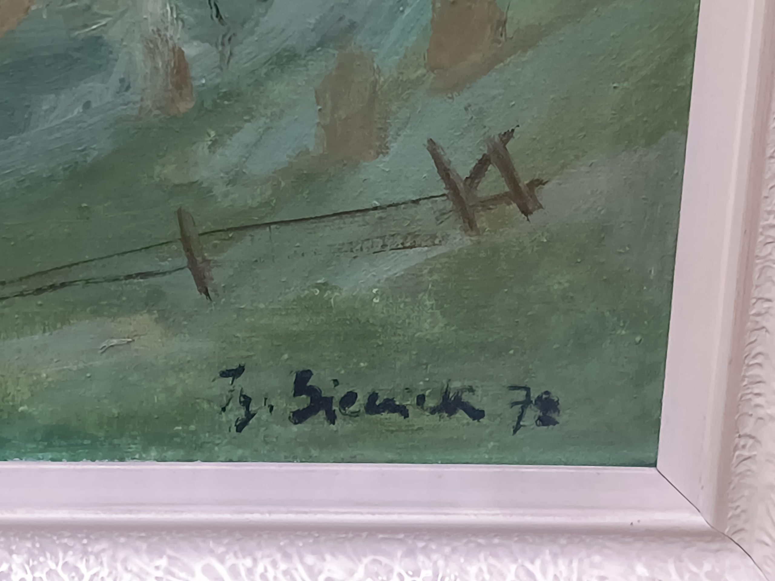 Obraz "Deszcz na Orawie" Ignacy Bieniek, 1978 r.