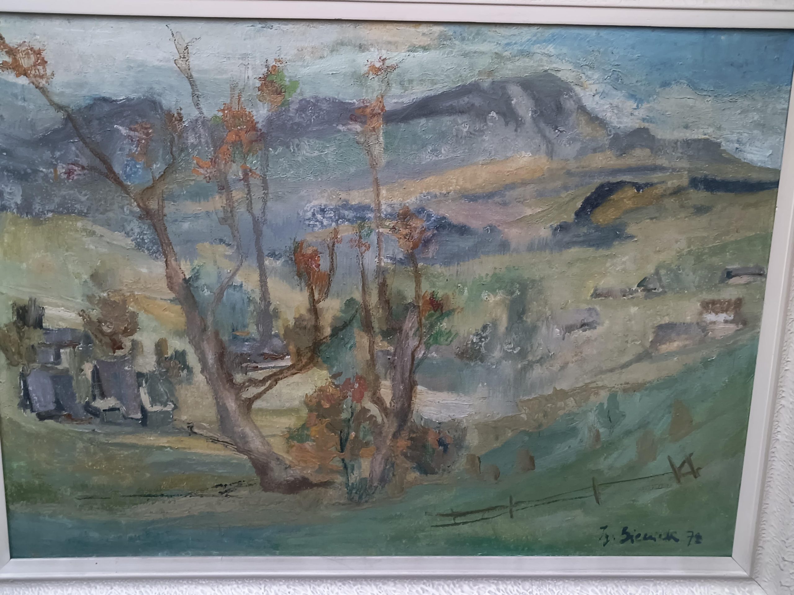 Obraz "Deszcz na Orawie" Ignacy Bieniek, 1978 r.