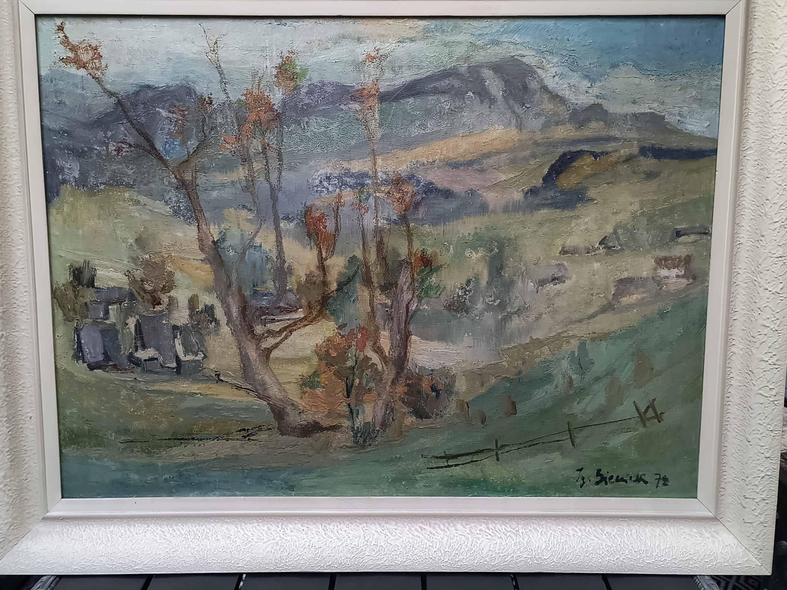 Obraz "Deszcz na Orawie" Ignacy Bieniek, 1978 r.