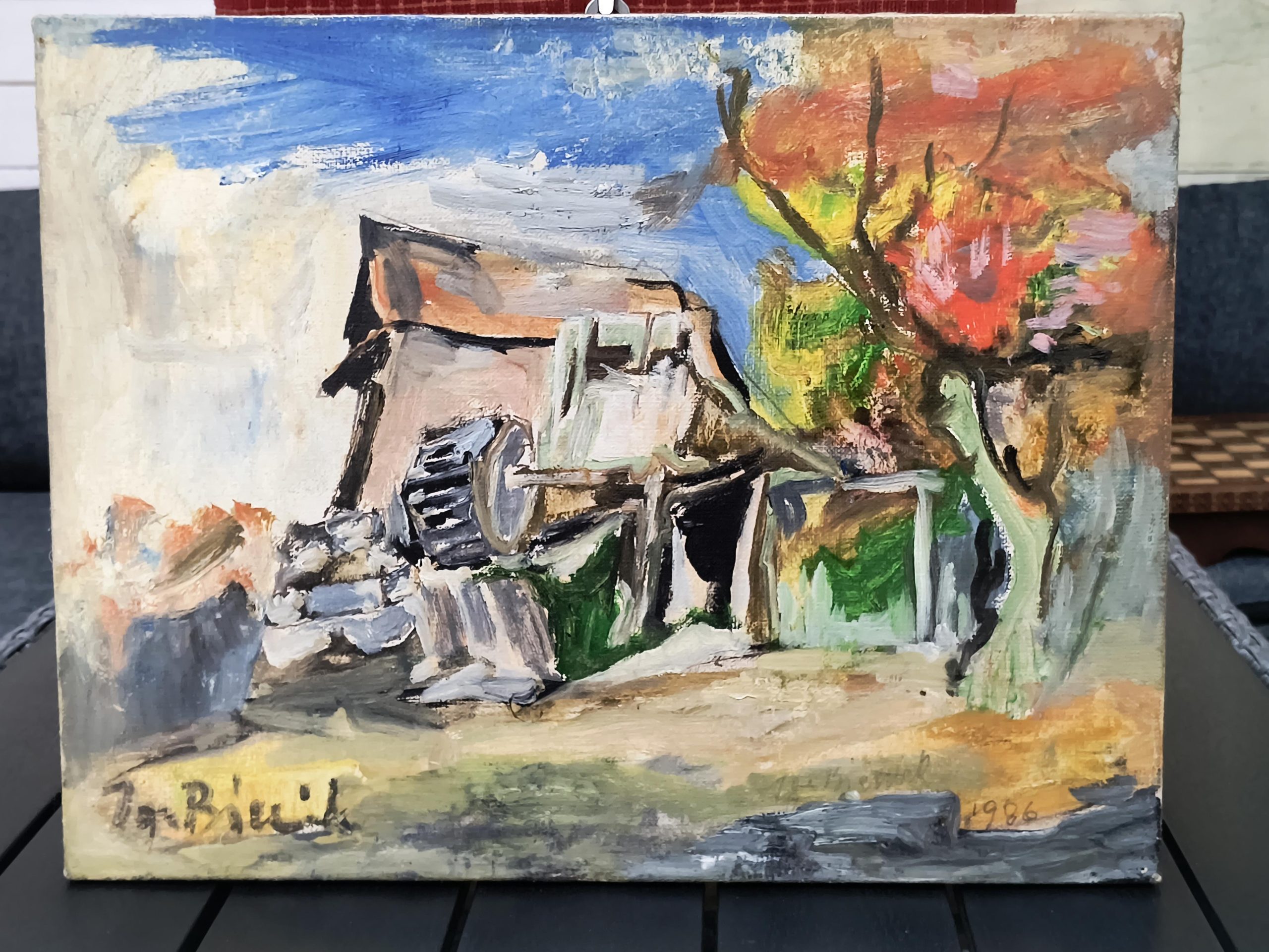 Obraz „Młyn w Zubrzycy / Zawoja” Ignacy Bieniek, 1988 r.