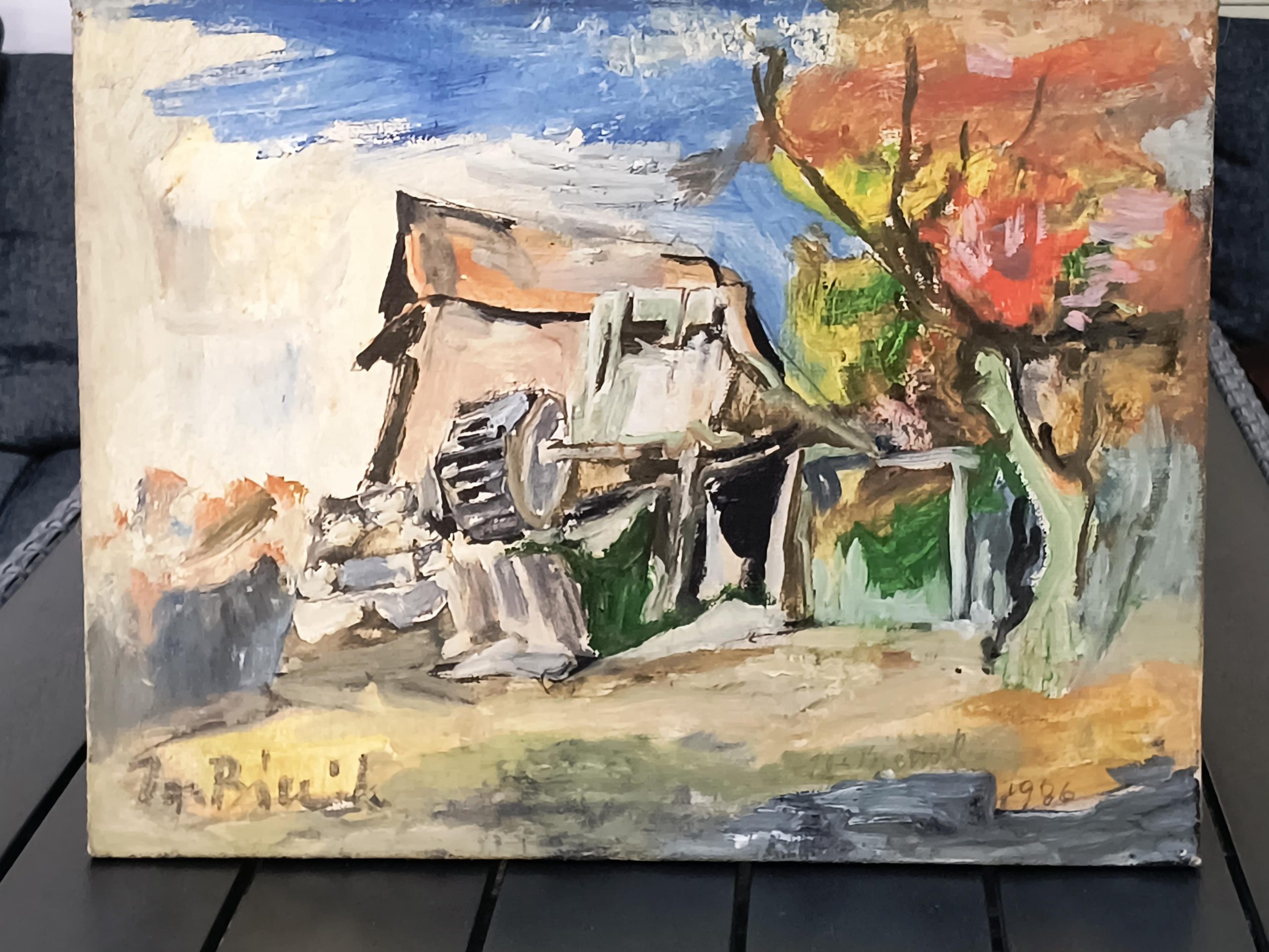 Obraz „Młyn w Zubrzycy / Zawoja” Ignacy Bieniek, 1988 r.