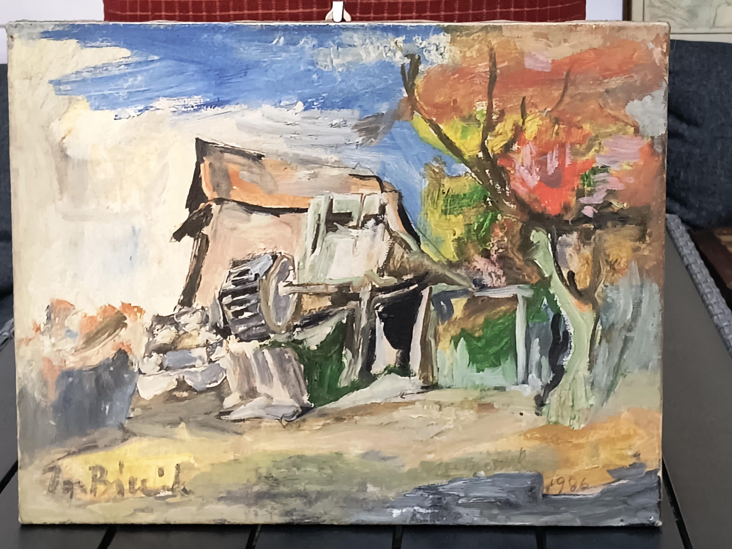 Obraz „Młyn w Zubrzycy / Zawoja” Ignacy Bieniek, 1988 r.