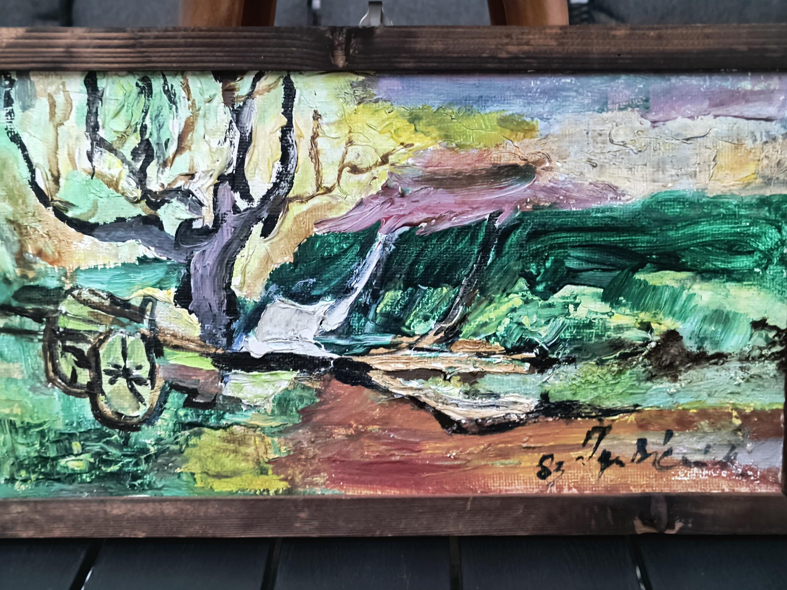 Obraz „Stary pług w polu” Ignacy Bieniek, 1983 r.