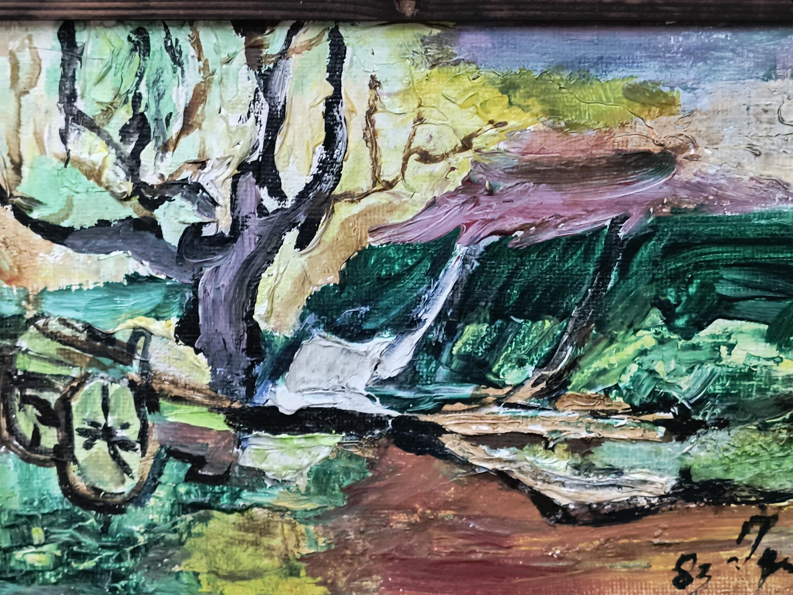 Obraz „Stary pług w polu” Ignacy Bieniek, 1983 r.