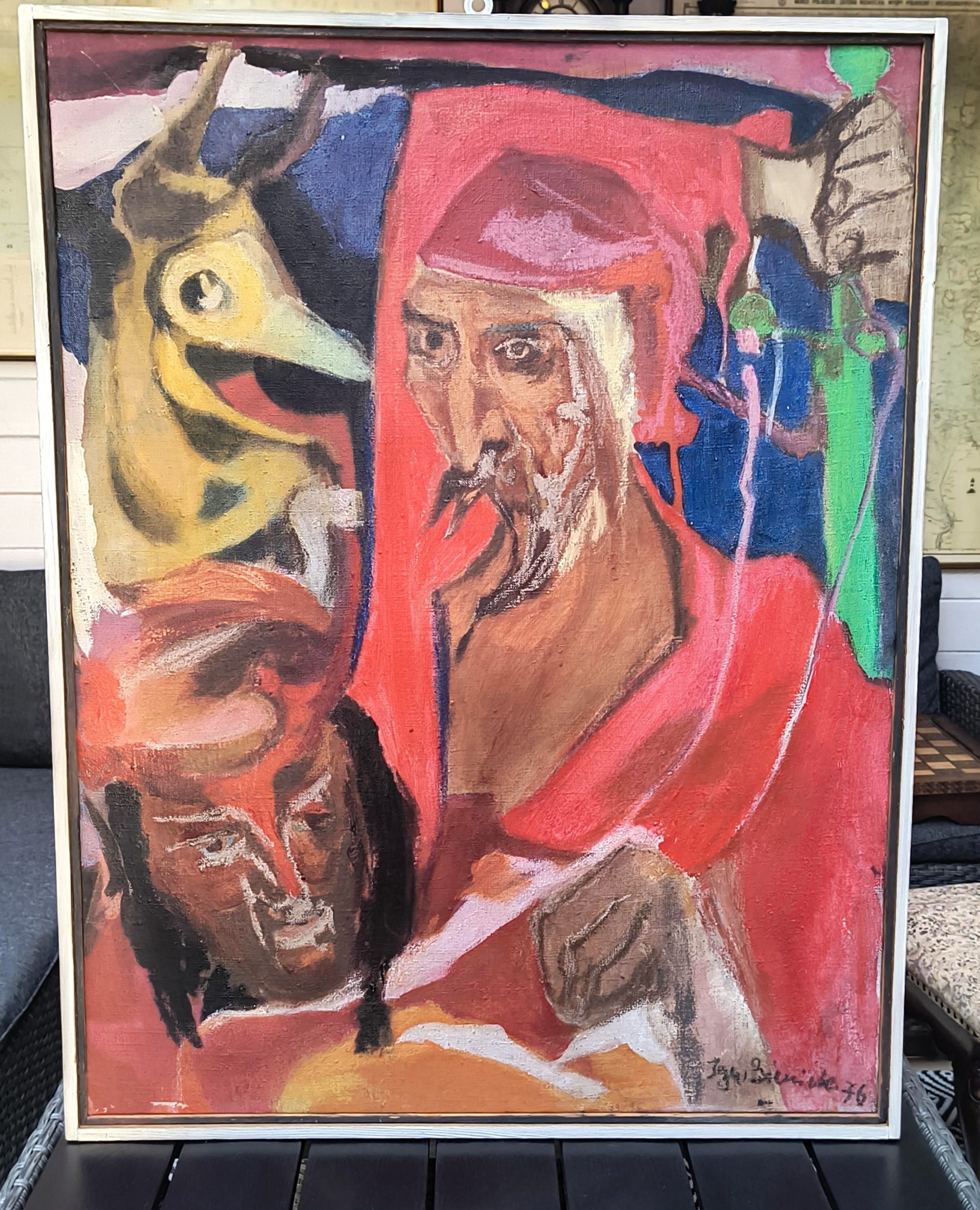 Obraz „Przebierańcy” Ignacy Bieniek, 1976 r.