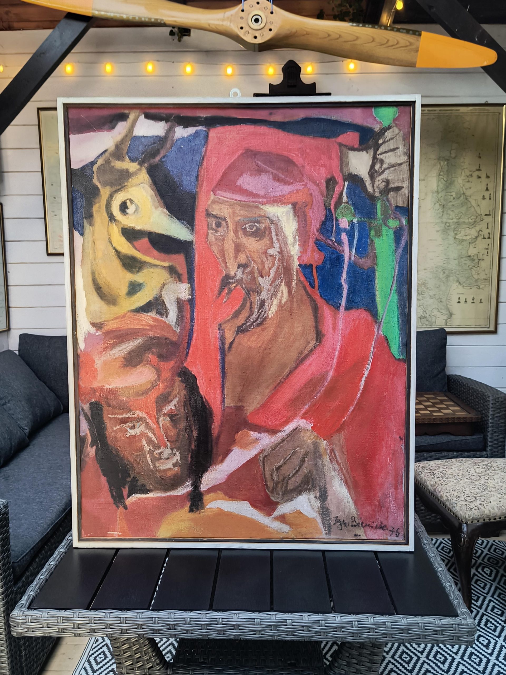 Obraz „Przebierańcy” Ignacy Bieniek, 1976 r.