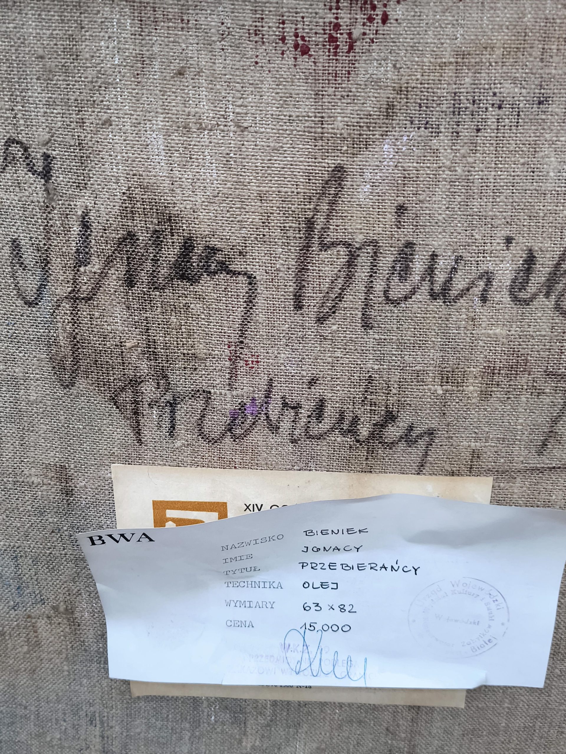 Obraz „Przebierańcy” Ignacy Bieniek, 1976 r.