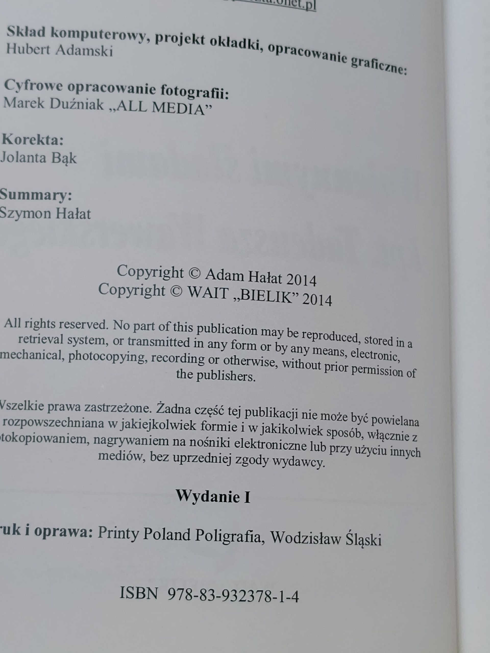 Książka "Wojennymi śladami kpt. Tadeusza Wawerskiego" Adam Hałat, 2014 r. - z dedykacją autora i syna bohatera książki