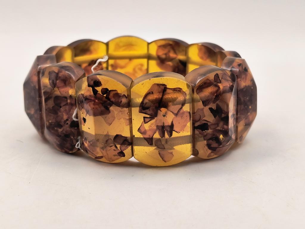 Bransoletka z bursztynu