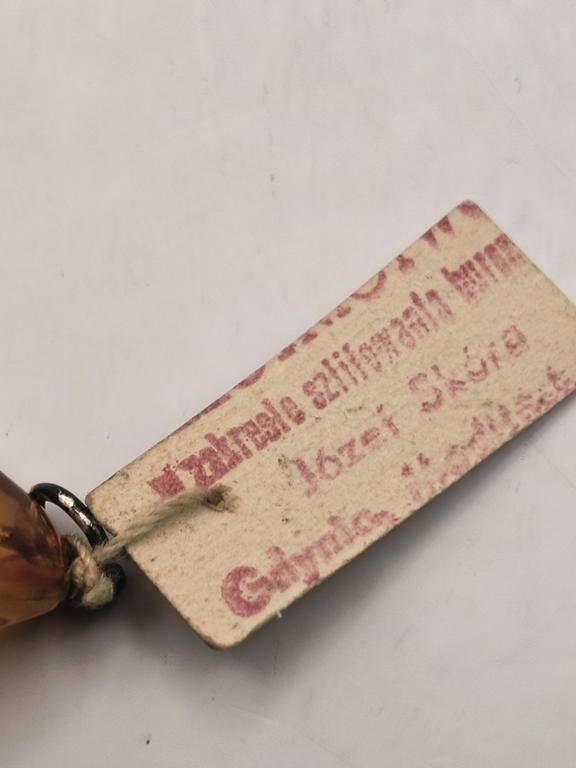 Zawieszka bursztyn - z oryginalną metką