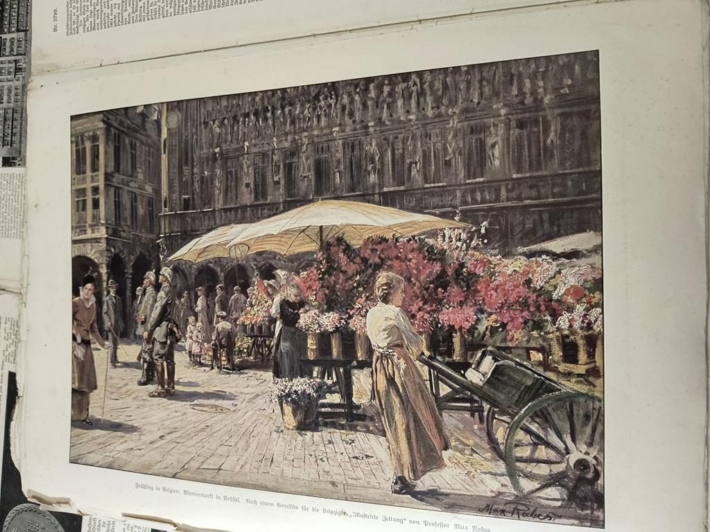 Zestaw oryginalnych gazet z okresu pierwszej wojny światowej - "Illustrirte Zeitung" 1916 r.