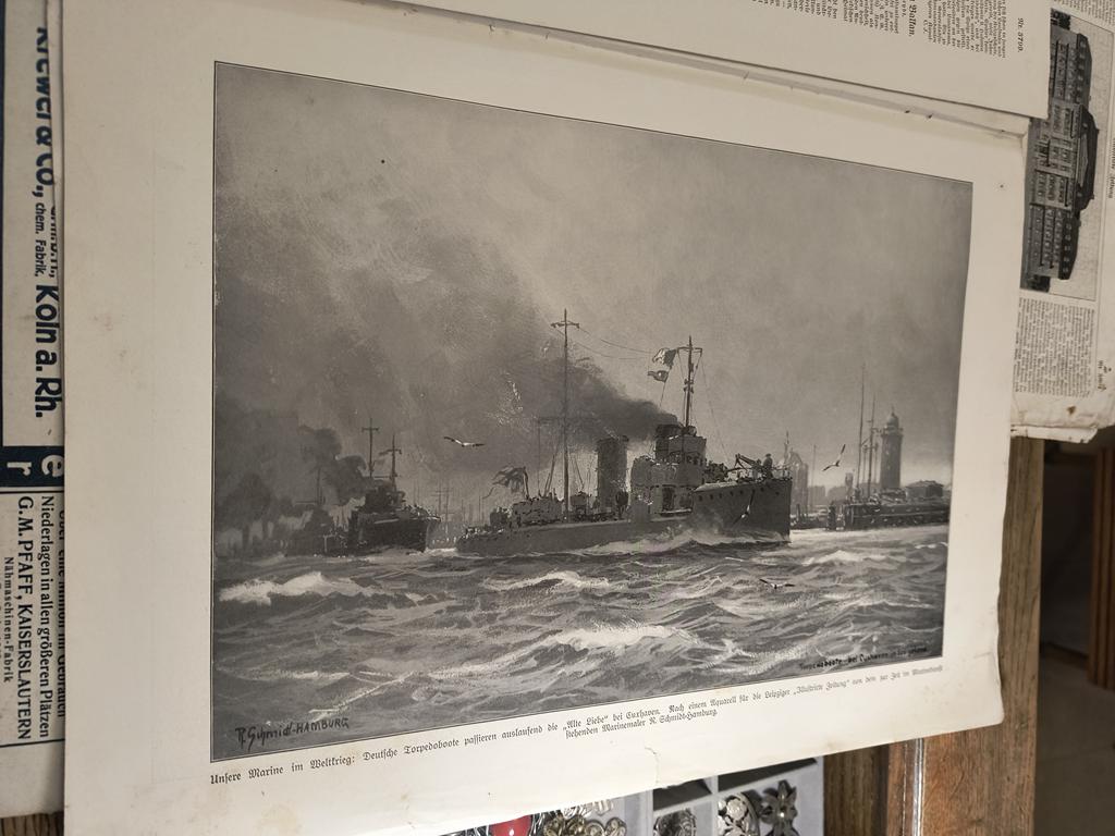 Zestaw oryginalnych gazet z okresu pierwszej wojny światowej - "Illustrirte Zeitung" 1916 r.