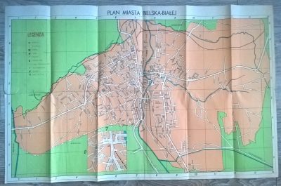 Plan miasta Bielska-Białej, 1967 r.