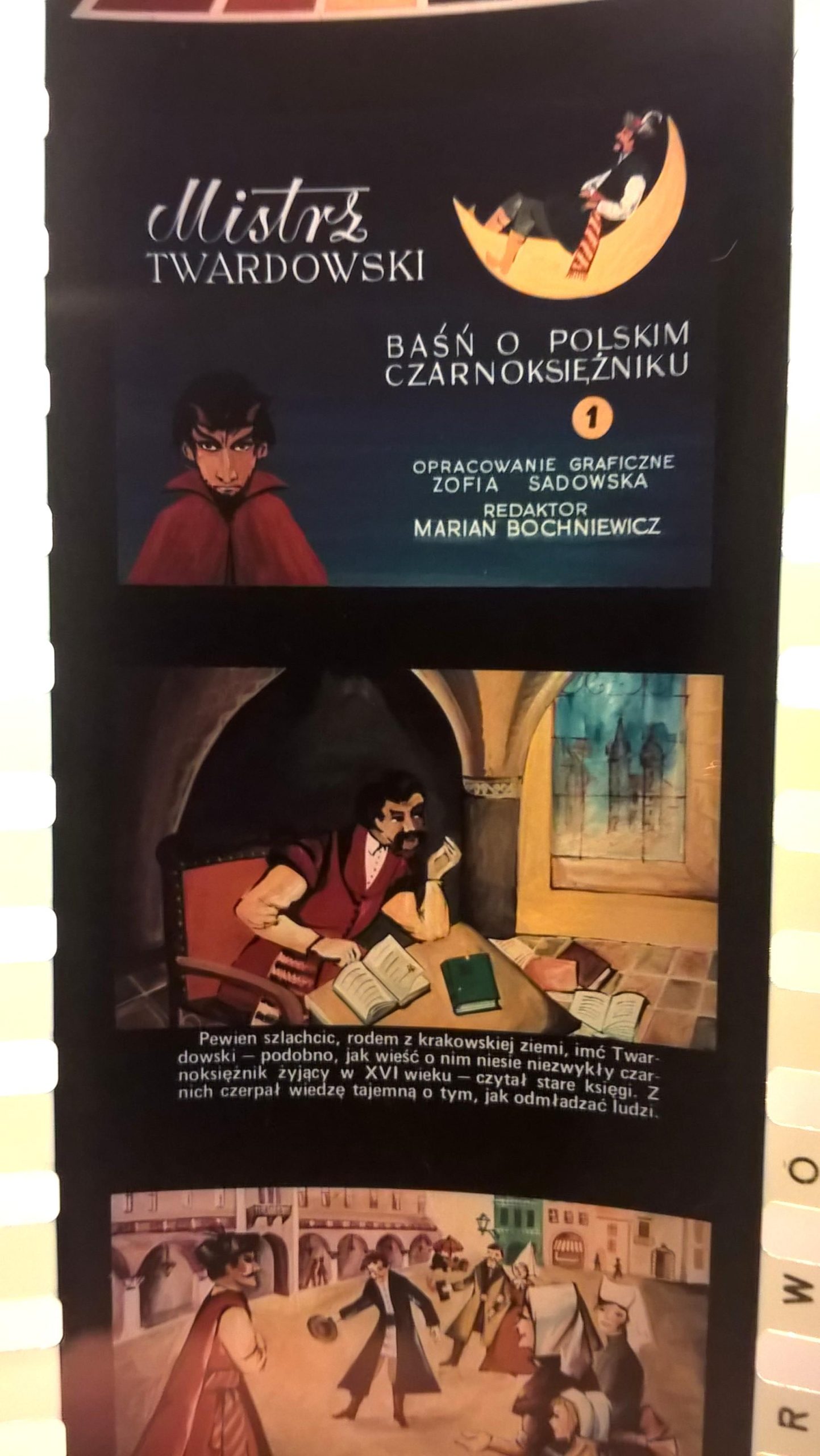 Bajka na projektor – przeźrocze „Mistrz Twardowski - Baśń o Polskim Czarnoksiężniku” - 2 części [13,14]