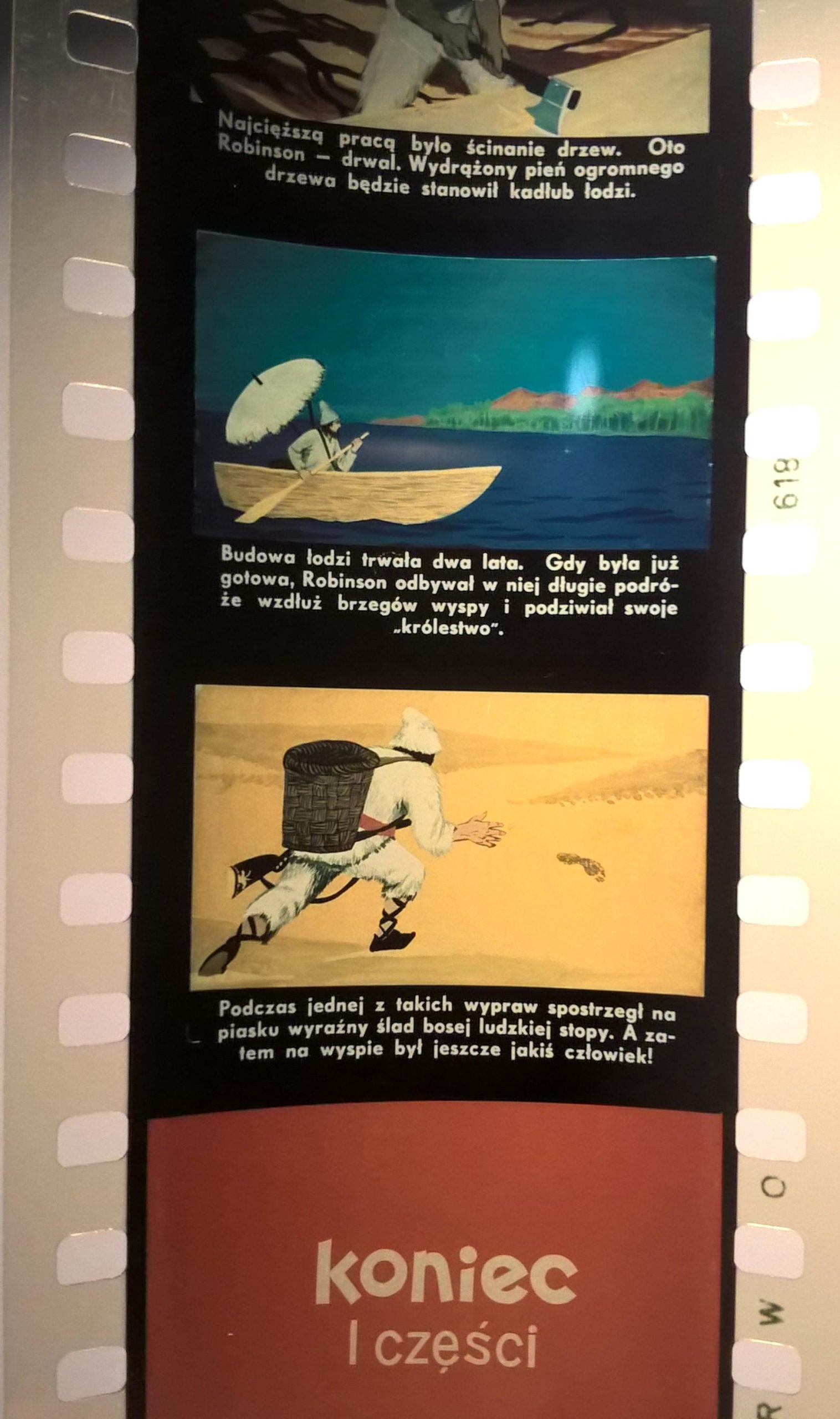 Bajka na projektor – przeźrocze „ROBINSON KRUZOE – wg Daniela Defoe” – 2 części [17,18]