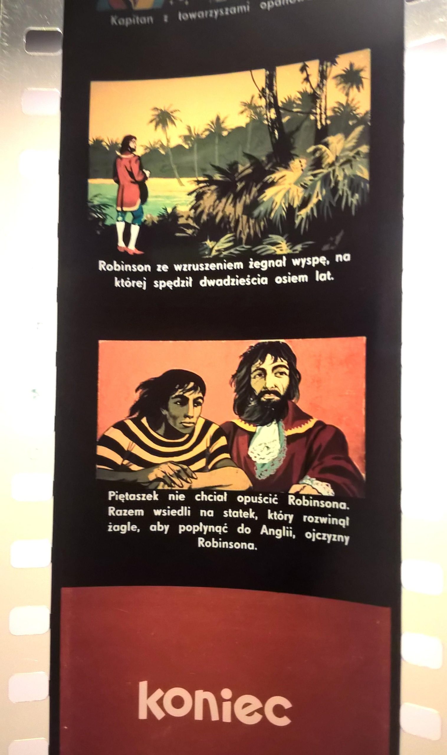 Bajka na projektor – przeźrocze „ROBINSON KRUZOE – wg Daniela Defoe” – 2 części [17,18]