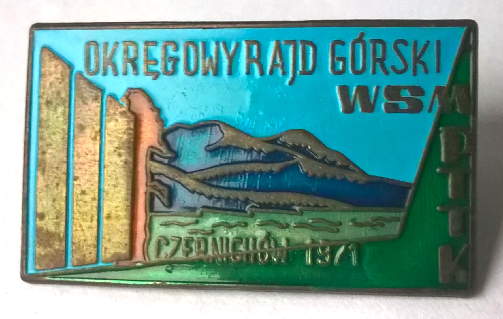 Odznaka turystyczna PTTK - Okręgowy Rajd Górski WSM - Czernichów 1971