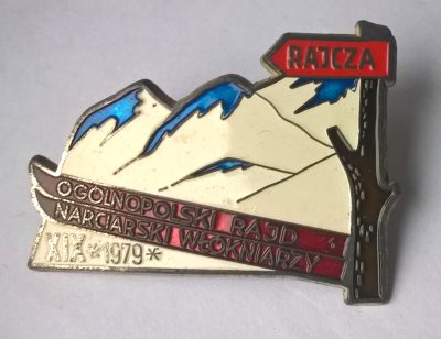 Odznaka turystyczna - XIX Ogólnopolski Rajd Narciarski Włókniarzy RAJCZA 1979