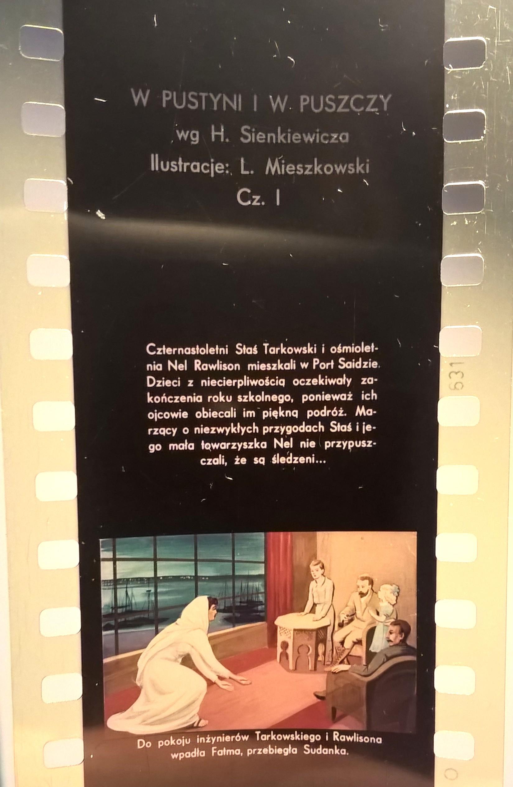 Bajka na projektor – przeźrocze „W pustyni i w puszczy” wg Henryka Sienkiewicza, II części [28,29]