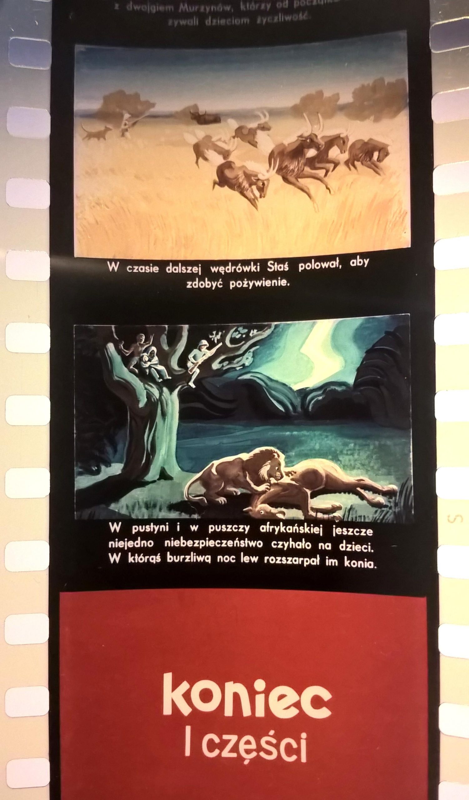 Bajka na projektor – przeźrocze „W pustyni i w puszczy” wg Henryka Sienkiewicza, II części [28,29]