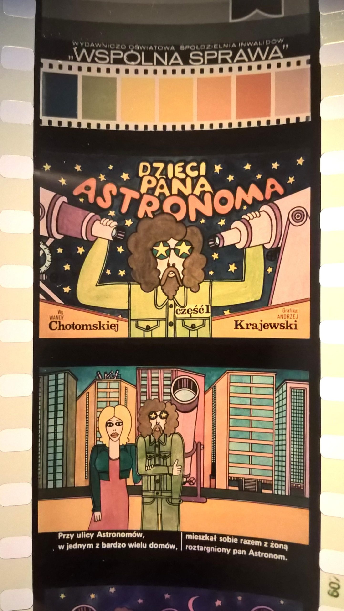 Bajka na projektor – przeźrocze „DZIECI PANA ASTRONOMA” wg Wandy Chotomskiej [30]