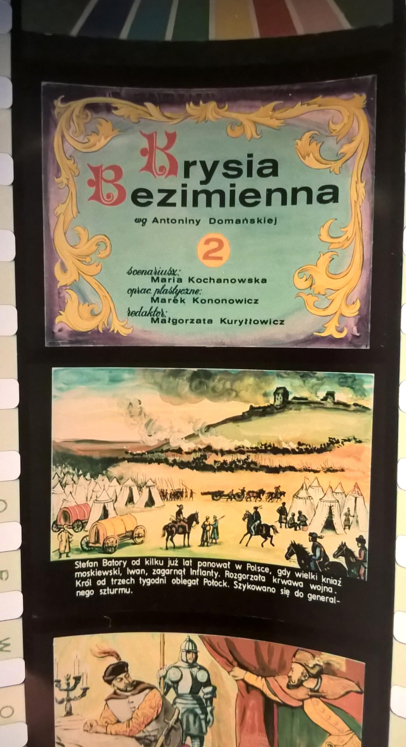 Bajka na projektor – przeźrocze „Krysia Bezimienna” wg Antoniny Domańskiej, 2 części [36,37]