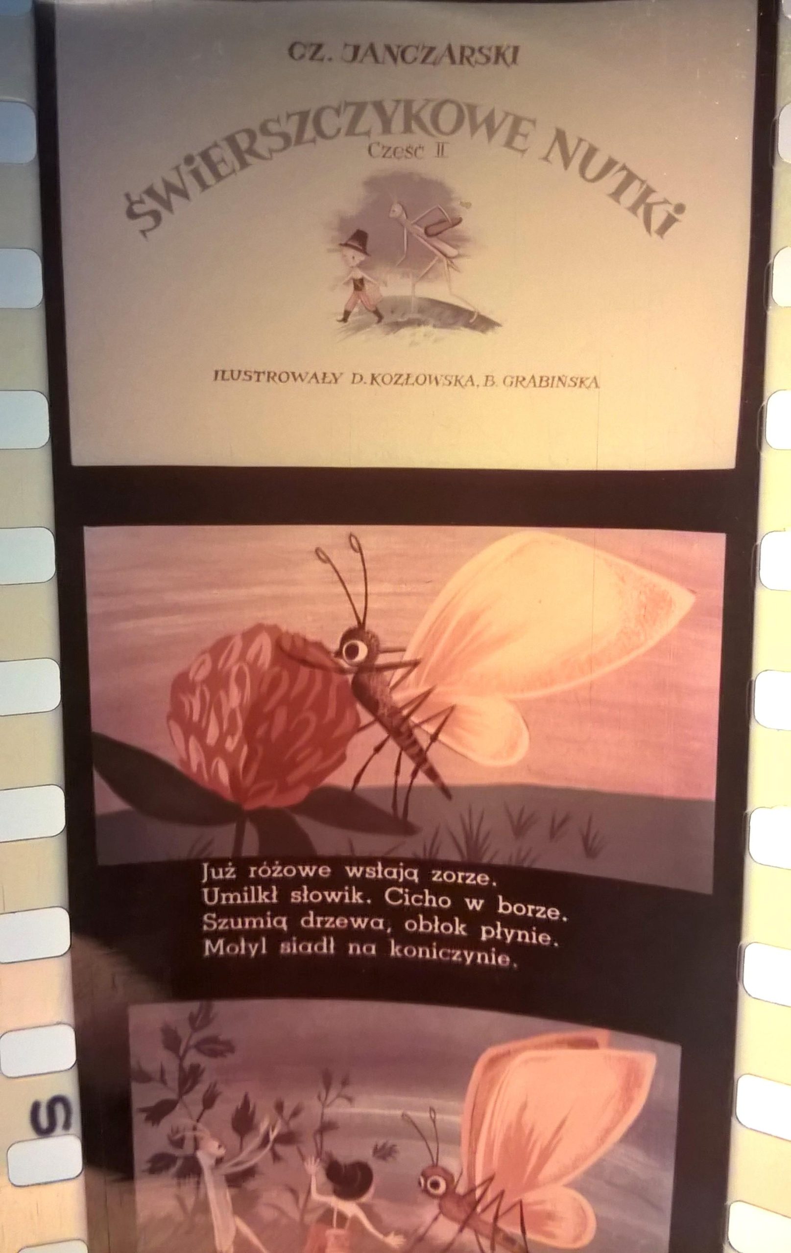 Bajka na projektor – przeźrocze „Świerszczykowe nutki” Czesław Janczarski, 2 części [38,39]