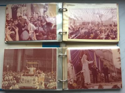 Album ze zdjęciami Papieża Jana Pawła II z pierwszej pielgrzymki do Polski w 1979 roku - podpis Biskupa Rakoczego