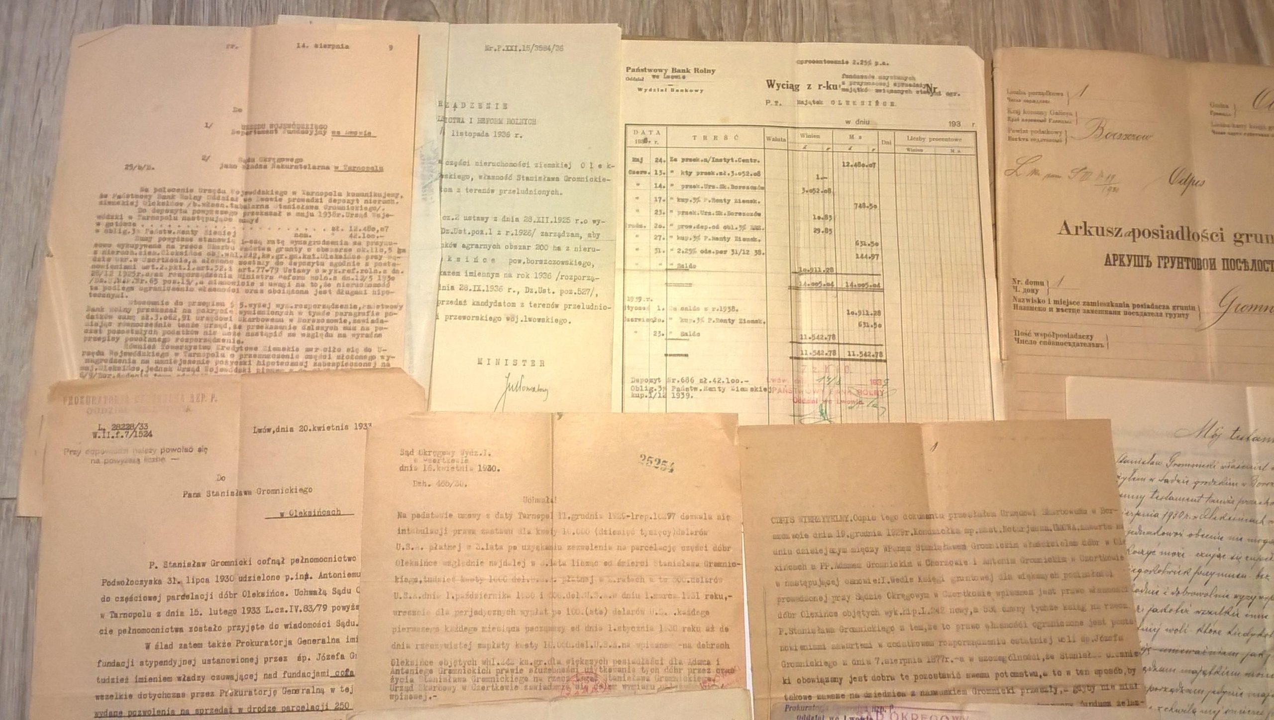 Akta majątku Oleksińce - Kresy wschodnie